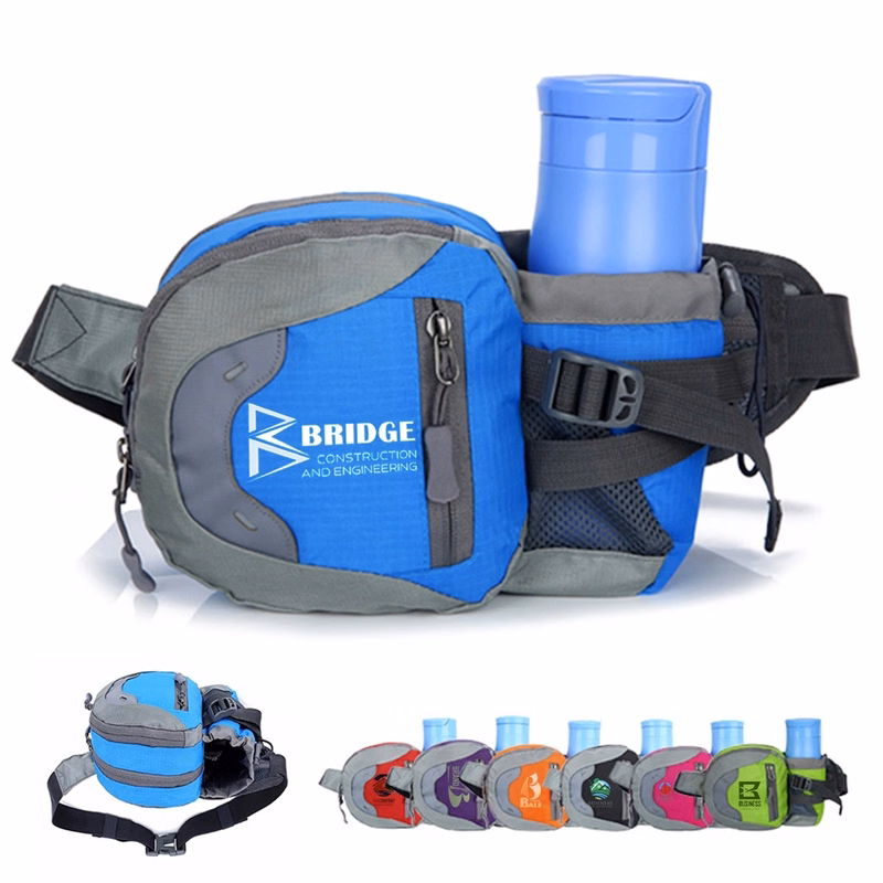 Portable Fanny Pack Sport Waist Bag with Bottle Holder