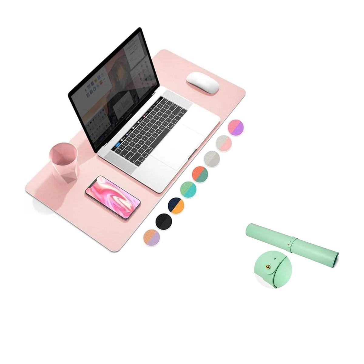 PU Leather Desk Mat Protector 1