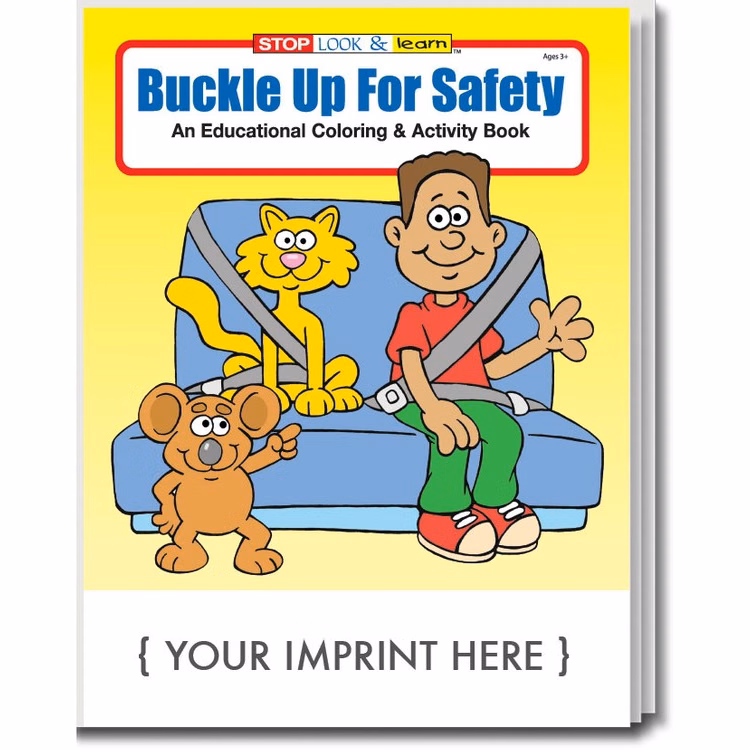 COLORING BOOK - Buckle Up for Safety Coloring & Activity Book