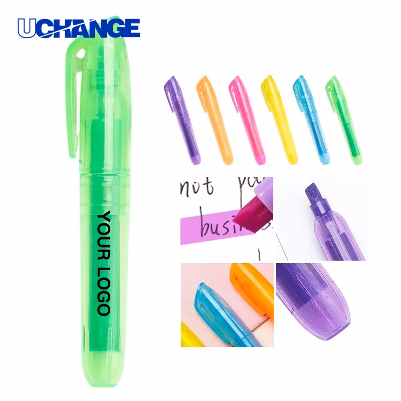 Vibrant Highlighter Pen Marker with Full-Color Print