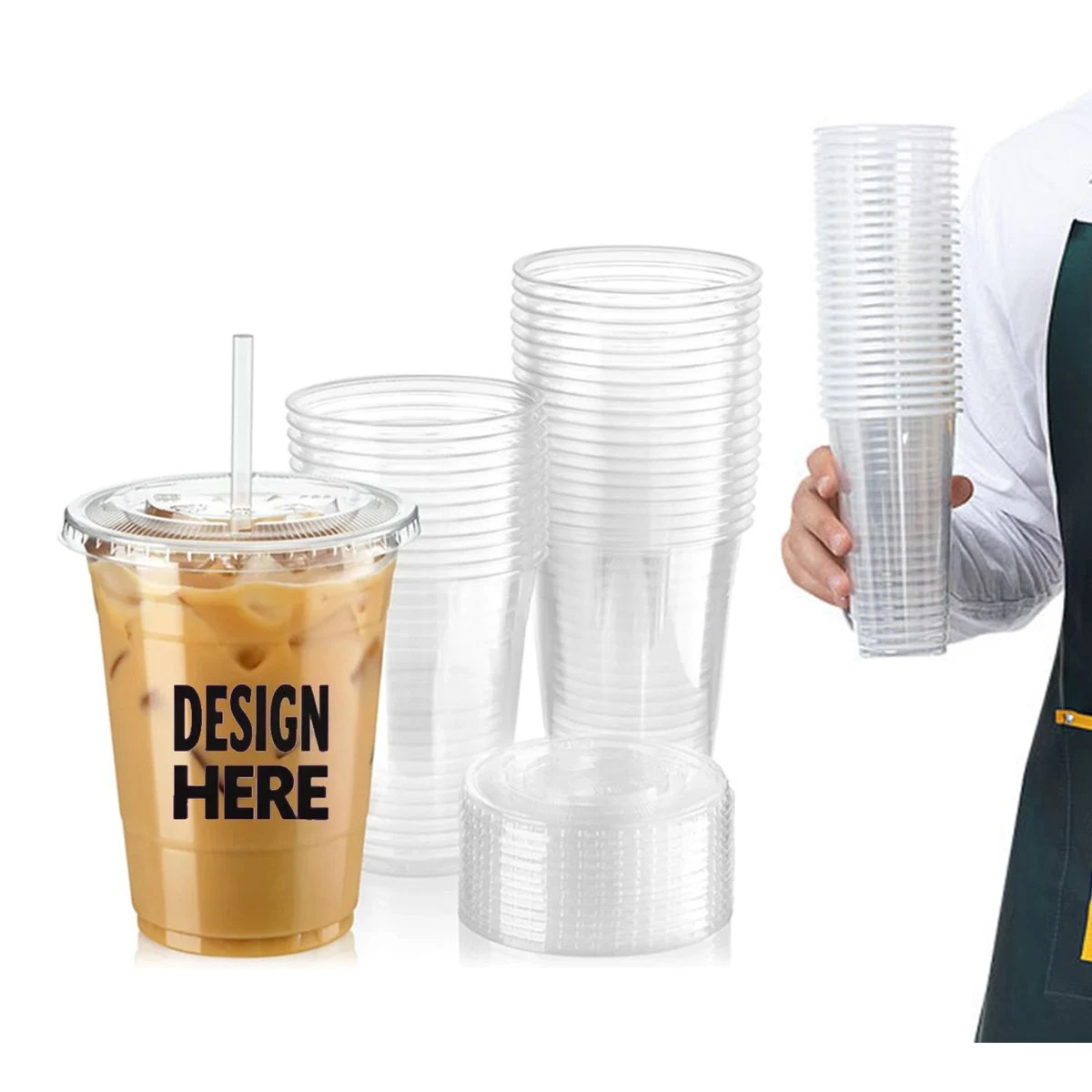 16oz Transparent PET Disposable Cup 1