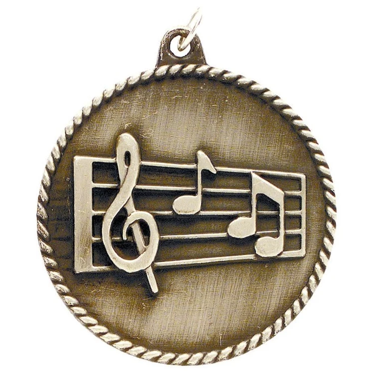 Music High Relief Medal 1