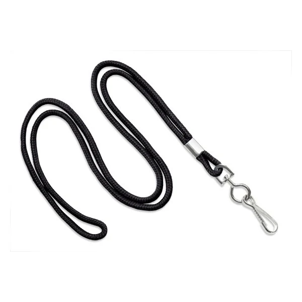 1/8" Blank Round Braid Lanyard (J-Hook) 1