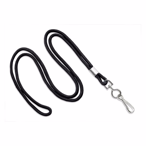 1/8" Blank Round Braid Lanyard (J-Hook)