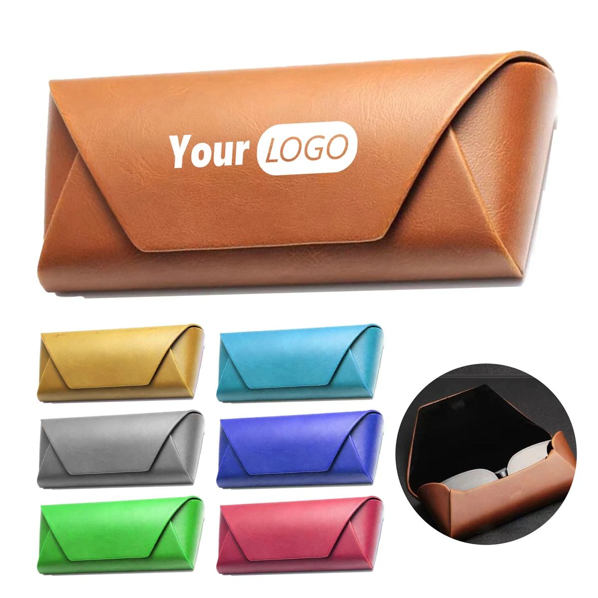 Polyurethane Customizable Stylish Glasses Case 1