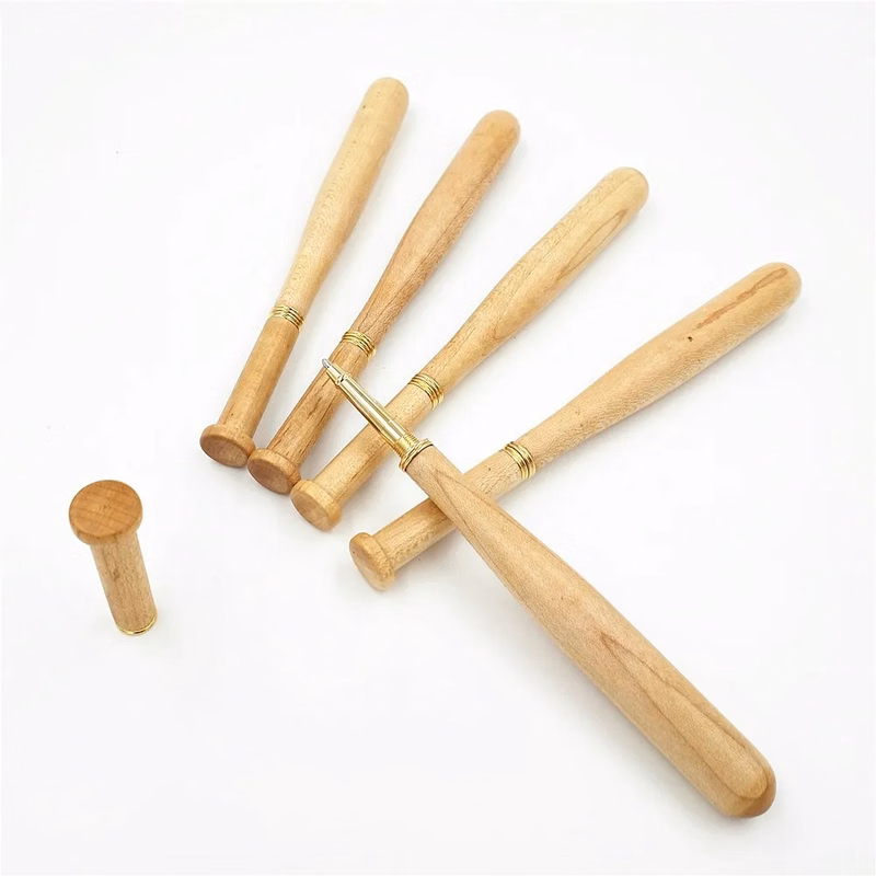 Wooden Baseball Bat Shape Ballpoint Pen