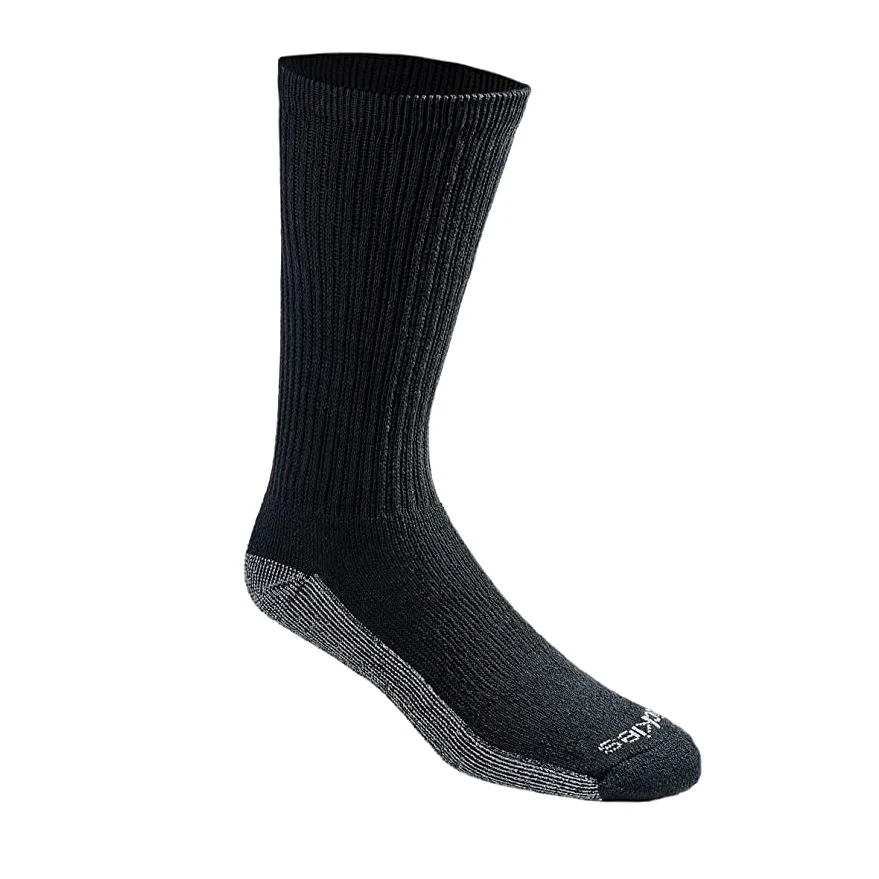 Premium Bamboo Knit Jacquard Athletic Crew Socks With Cushion 1