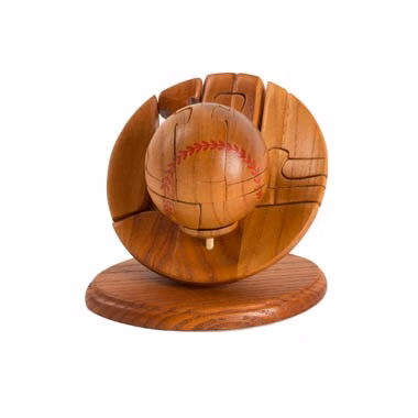Unique Mahagany BaseBall Puzzle