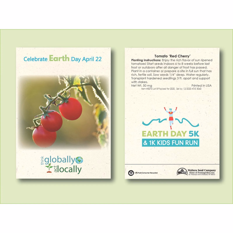 Tomato 'Red Cherry' Seed Packet - Size 3.25" x 4.5"