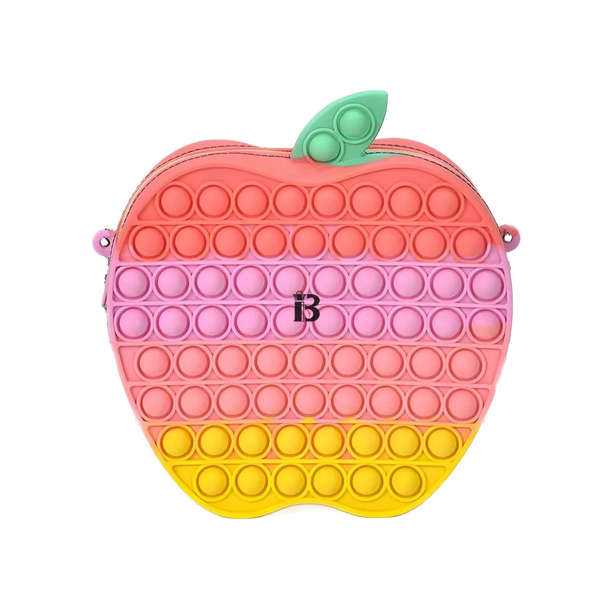 Apple Shape Silicone Fidget Popper Pop Purse Bag 1