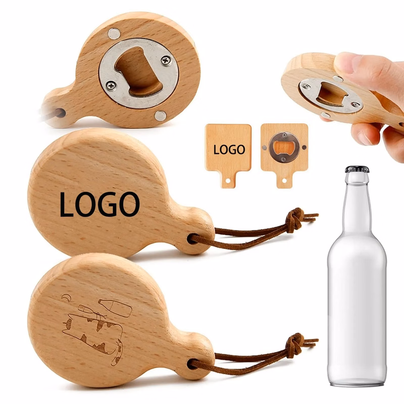Refrigerator magnetic bottle opener