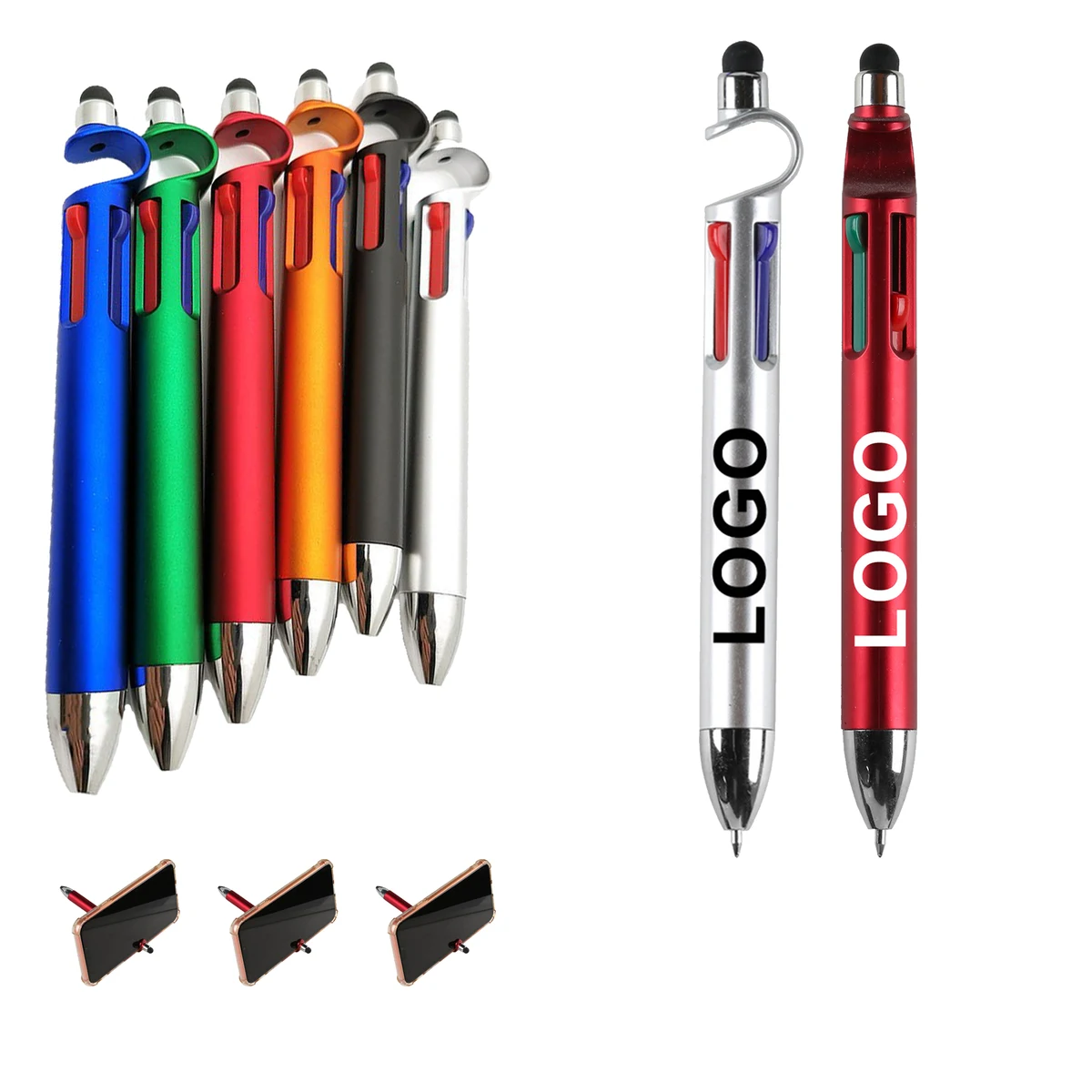 MOQ 20 PCS Promotional Stylus Pen With 4 Colors 1