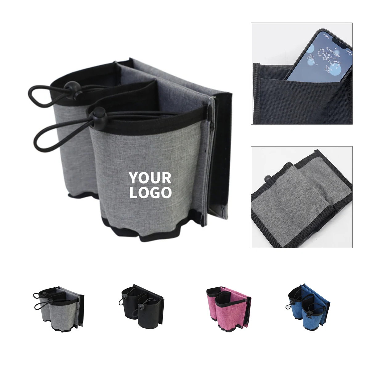 Luggage Travel Cup Holder 10.08 x 5.24 x 1.5" 1