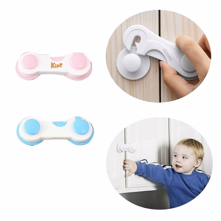 Baby Safety Cabinet Locks made of superior and durable ABS material