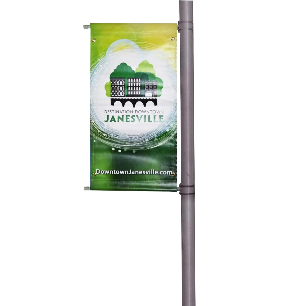 Banner Pole Double Sided Replacement Graphic Replacement (18" x 36") 1