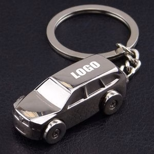 Jeep Shaped Keychain With Durable Split Ring Attachment