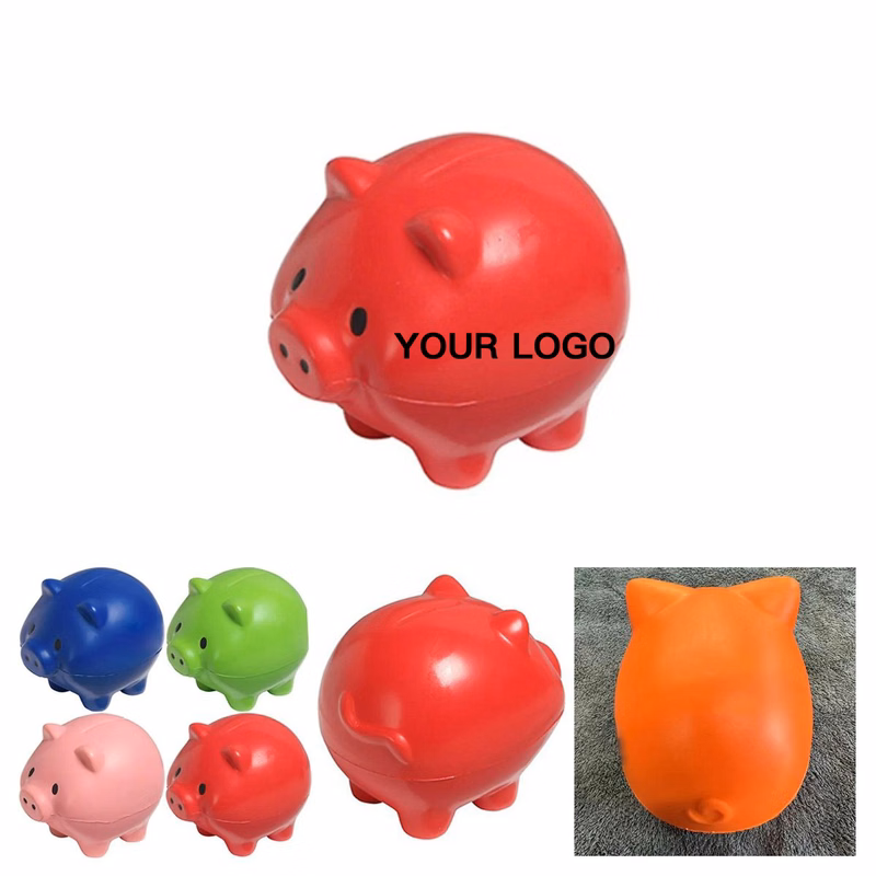 PU Soft Pig Shaped Stress Ball