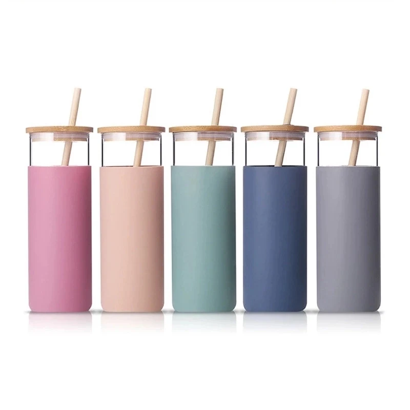 Glass Tumbler With Bamboo Lid 1
