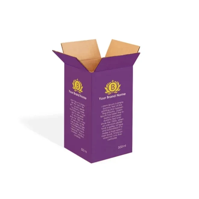 Tall Boxes - Brown (Printed), promotional household item with logo imprint 1