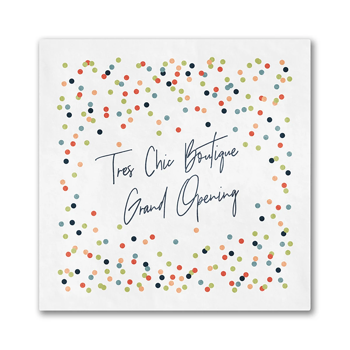 Colorful Confetti Beverage Ooh La Color Napkin 1