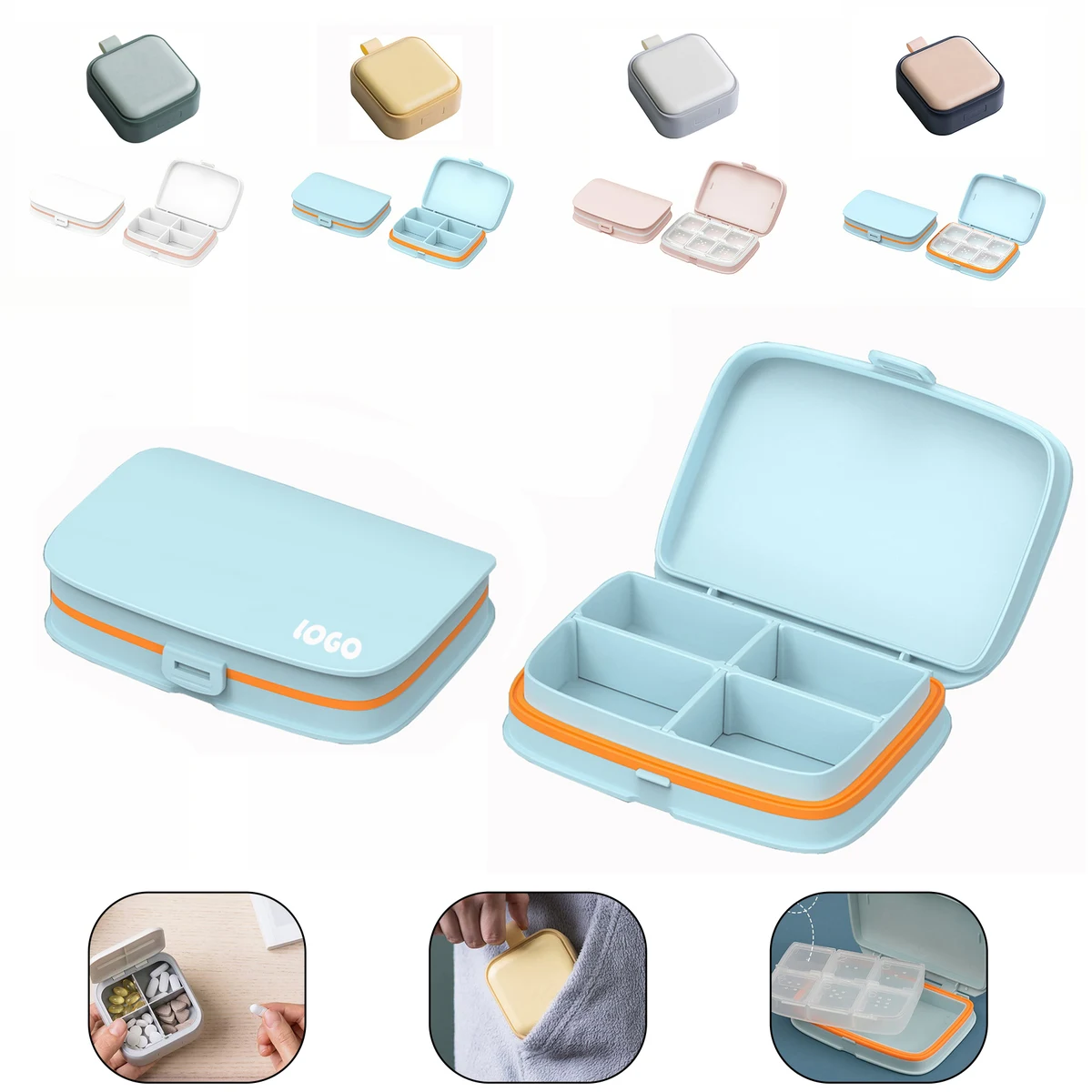 ABS Material Travel Pill Box 1