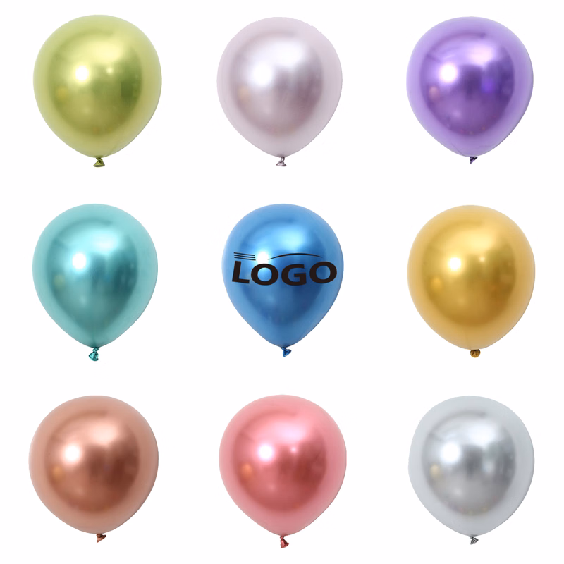 12-Inch Metallic Latex Balloons