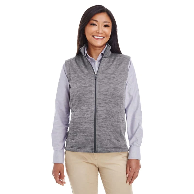 Devon & Jones Ladies' Newbury Mélange Fleece Vest 1
