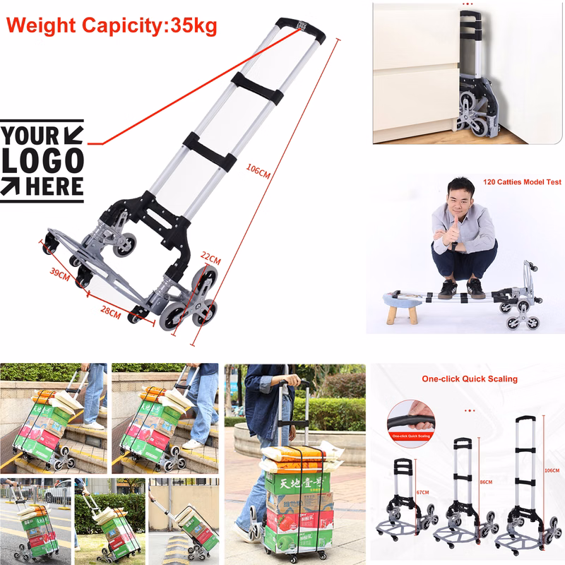 Stair Climbing Cart with Front Wheels