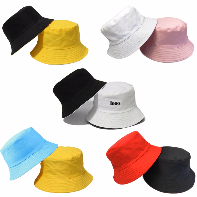 Double-sided Available 100% Premium Cotton Foldable Bucket H