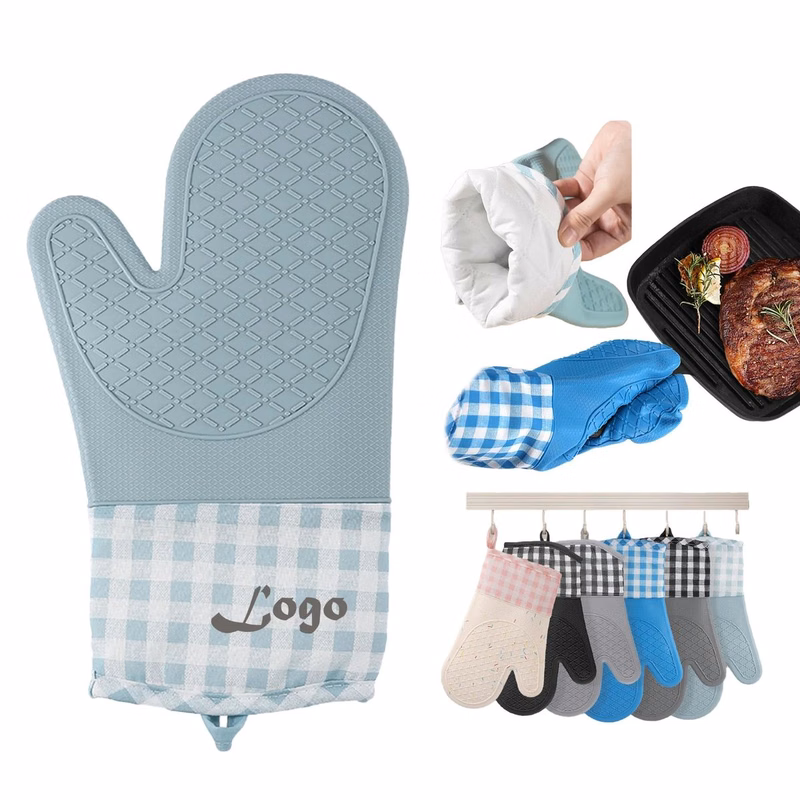 Checkered Silicone Oven Mitt