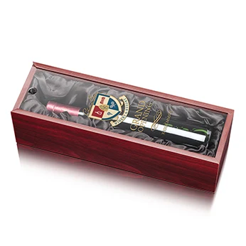 Archer Wine Box - Black Satin 1