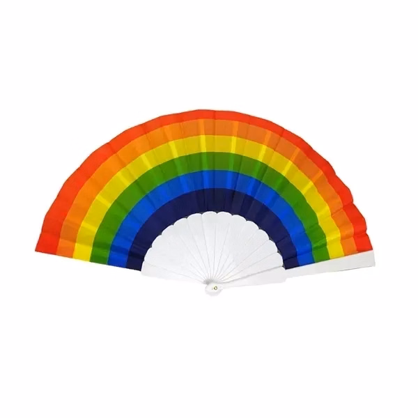 Rainbow Color Handheld Fan