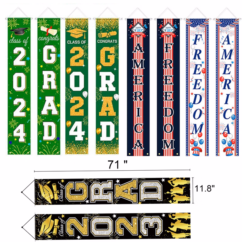Custom Festival Graduation Banner Couplet