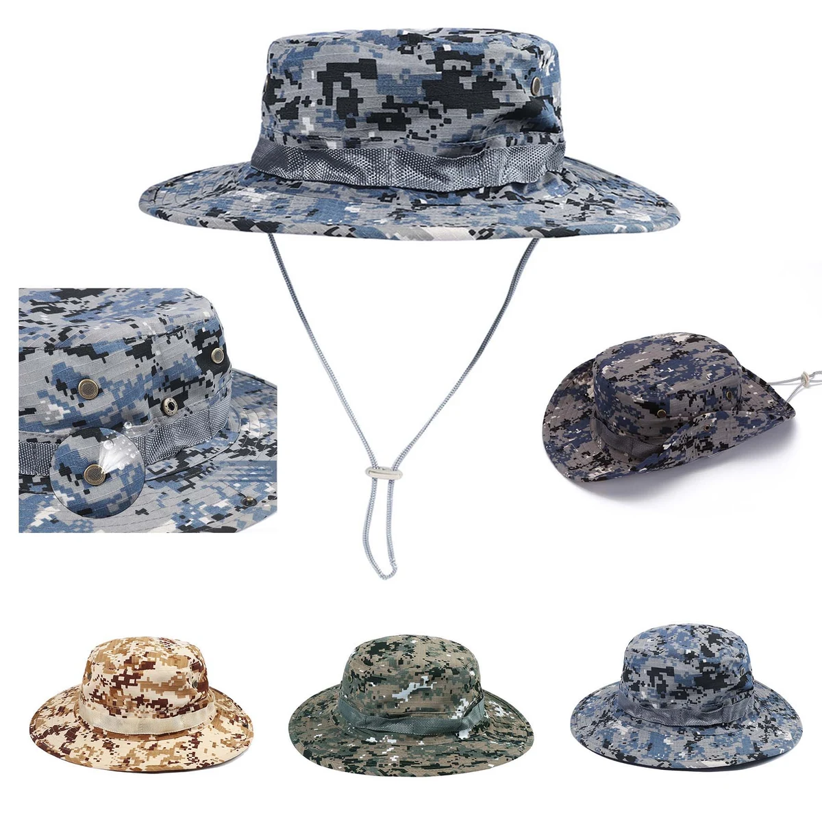 Camouflage Large Eaves Benny Cap 1