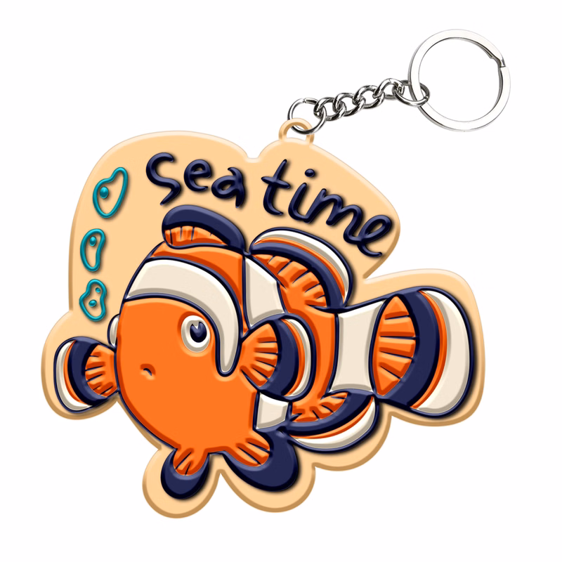 PVC Custom Keychain - 2D One Sided Design