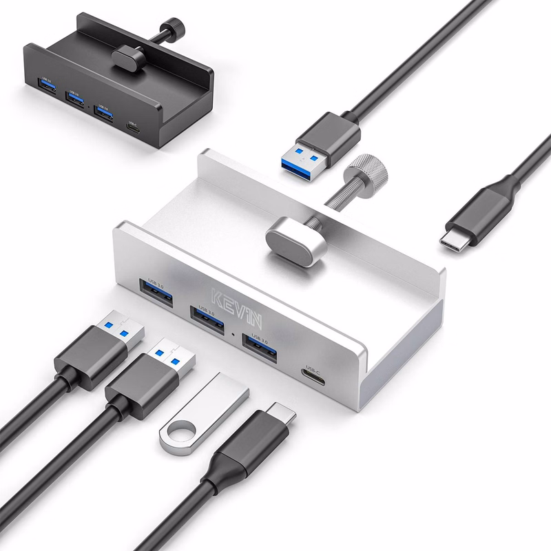 Aluminum Type C 4 Port USB 3.0 HUB