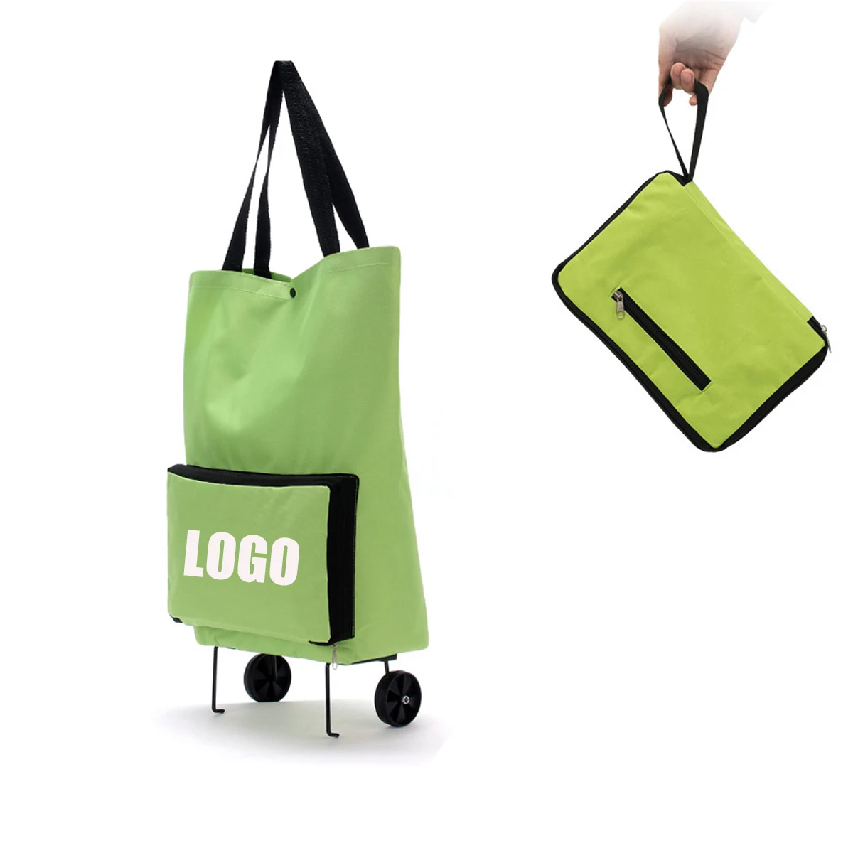 Collapsible Shopping Bag with Wheels 1