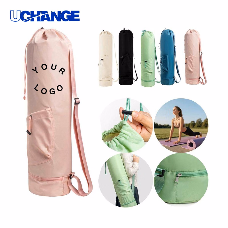 Protective Nylon Yoga Mat Bag Carrier with Soft Lining