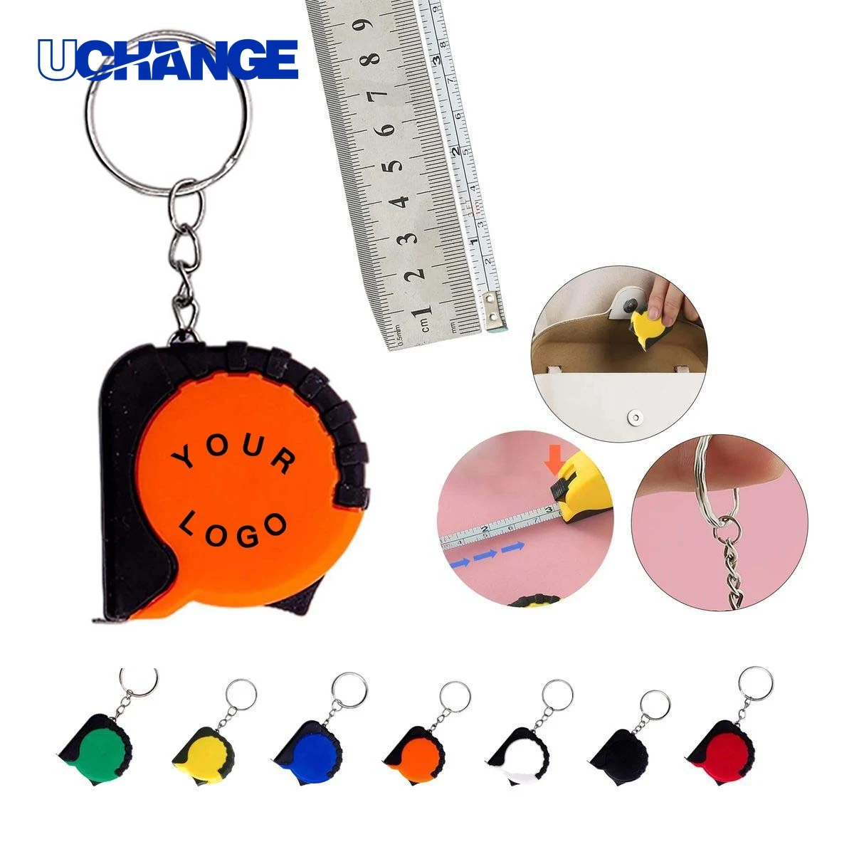 Mini Pocket Tape Measure Tool with Rubber Grip 1