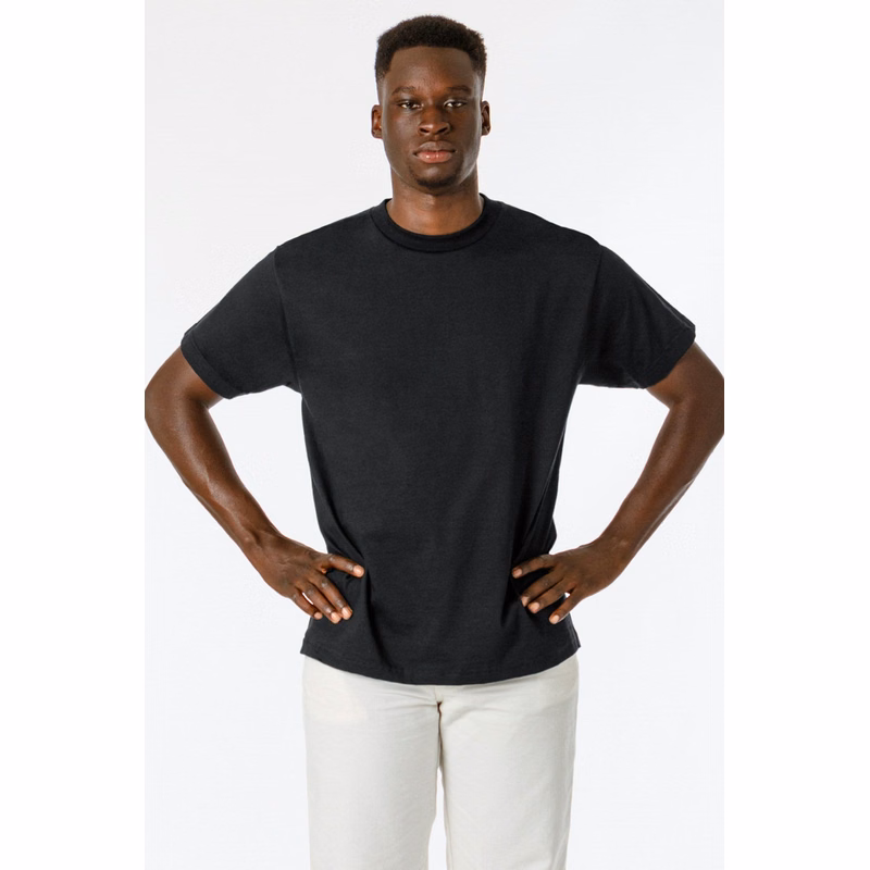 6.0oz Crew Neck Heavy Combed Cotton T-Shirt