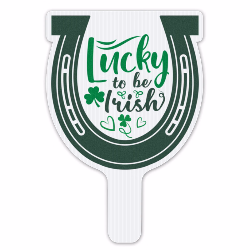 Horseshoe Hand Fan, Screen Printed