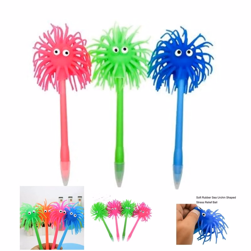 Cute Stress Relief Sea Urchin Shape Ballpoint Pens