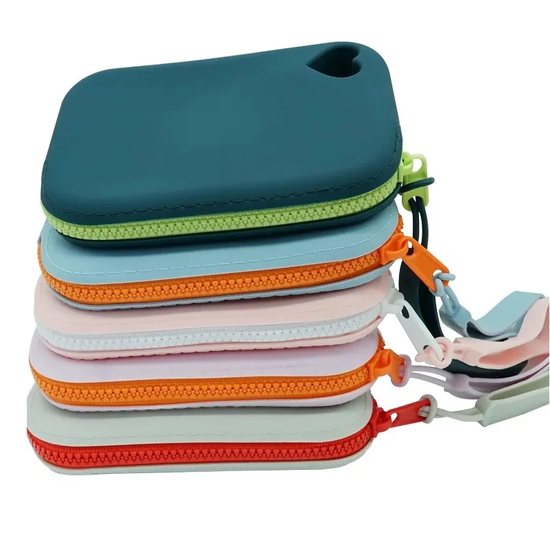 Silicone Zipper Purse with Strap 1