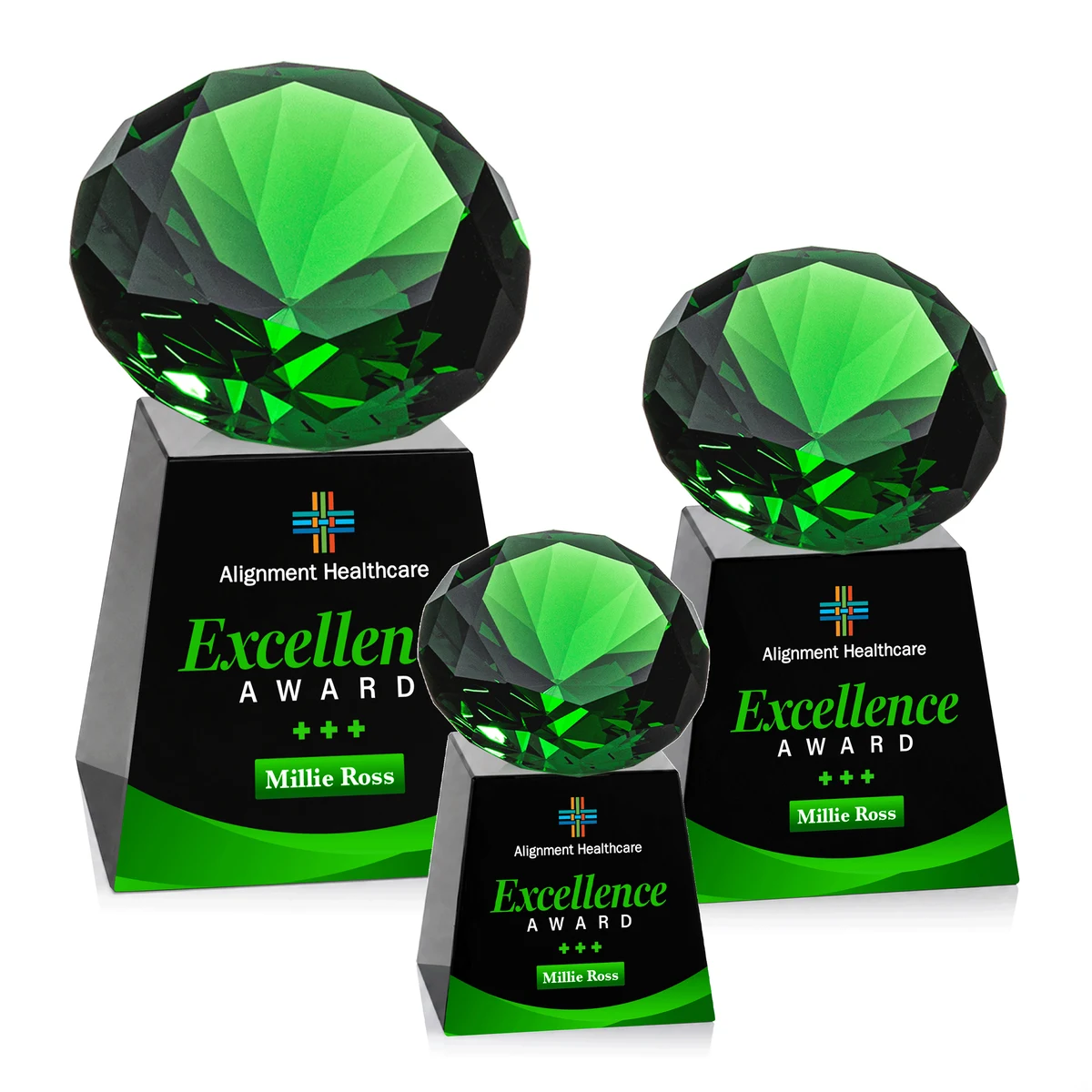 Fortino VividPrint™ Award - Black/Emerald 1