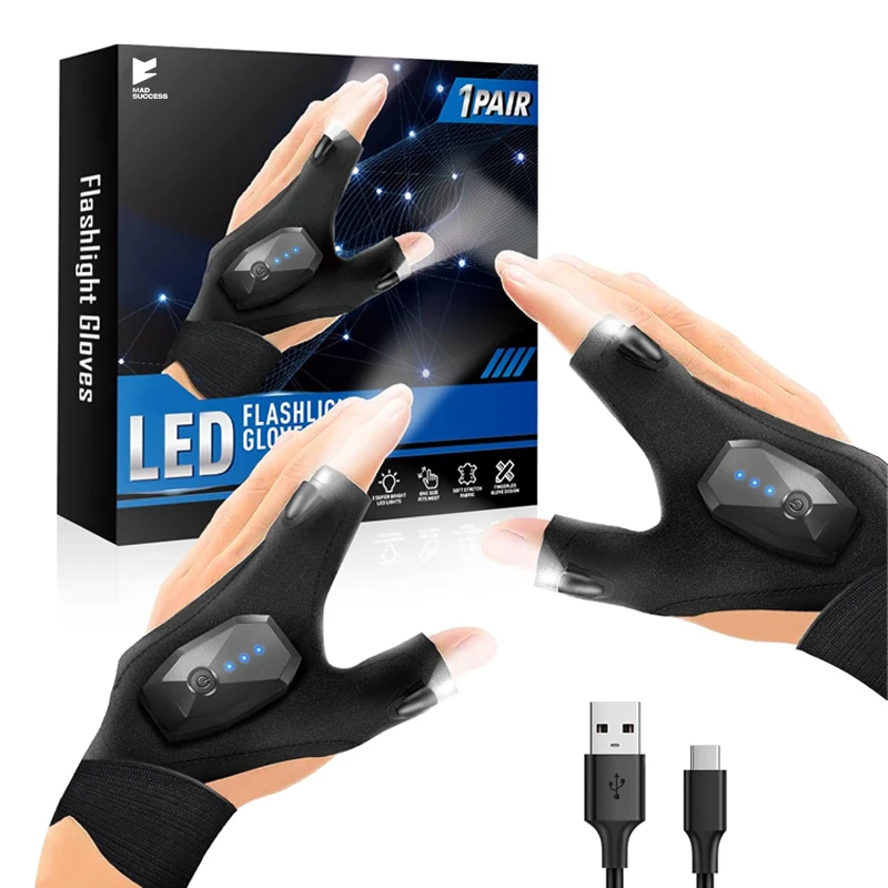 USB Flashlight Gloves 1