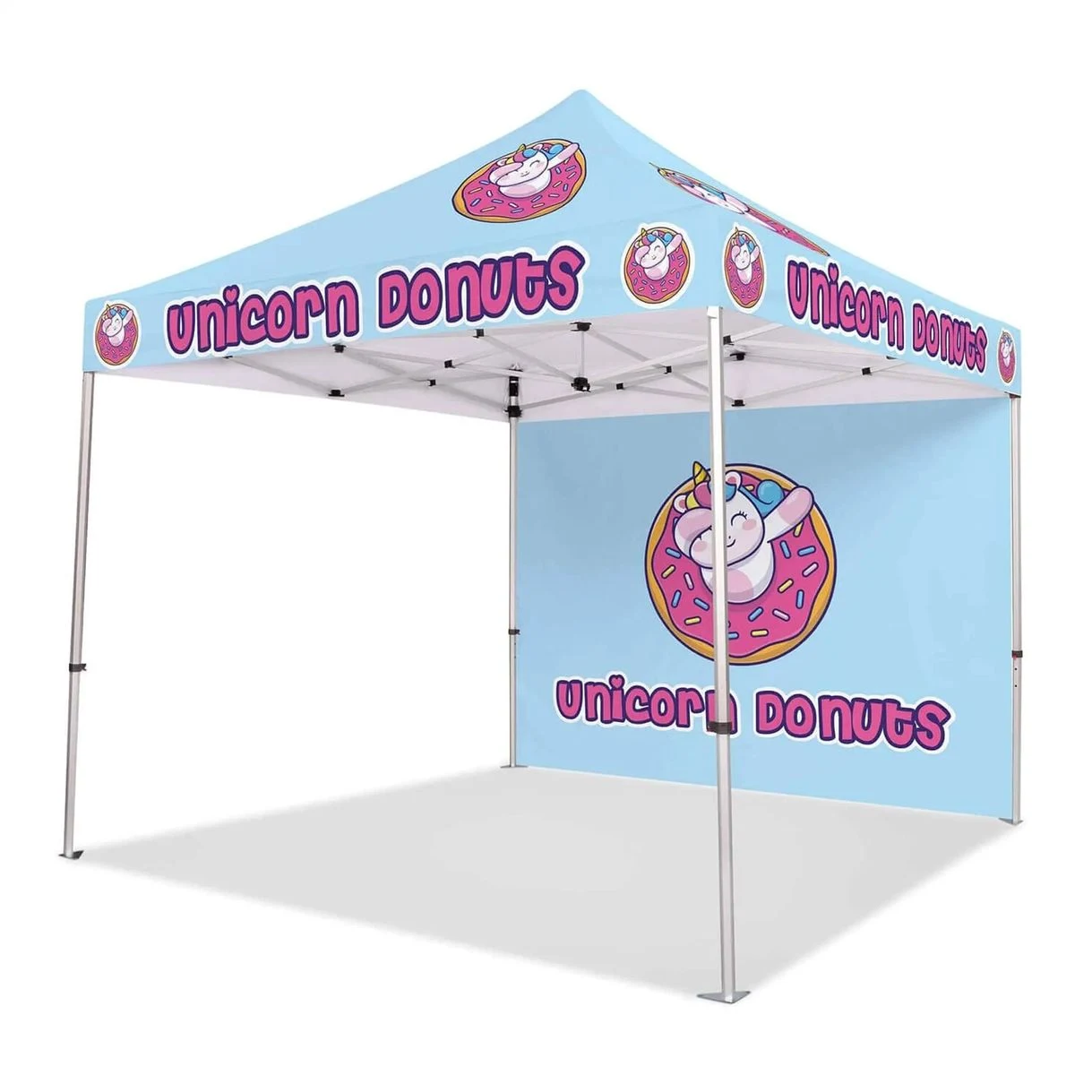 10ft x 10ft Custom Canopy Tent - Everyday Silver Package 1
