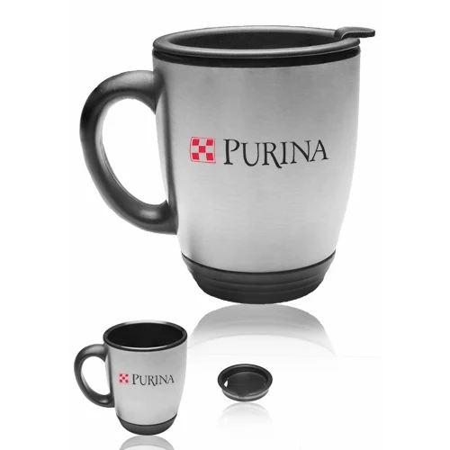 16 oz Steel Bistro Mug 1