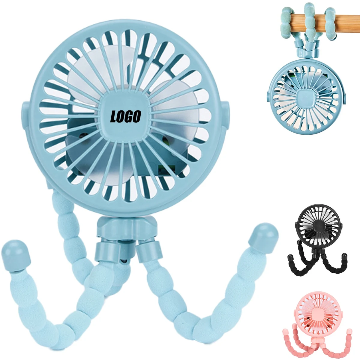 Rechargeable Portable Octopus Handheld Fan 1
