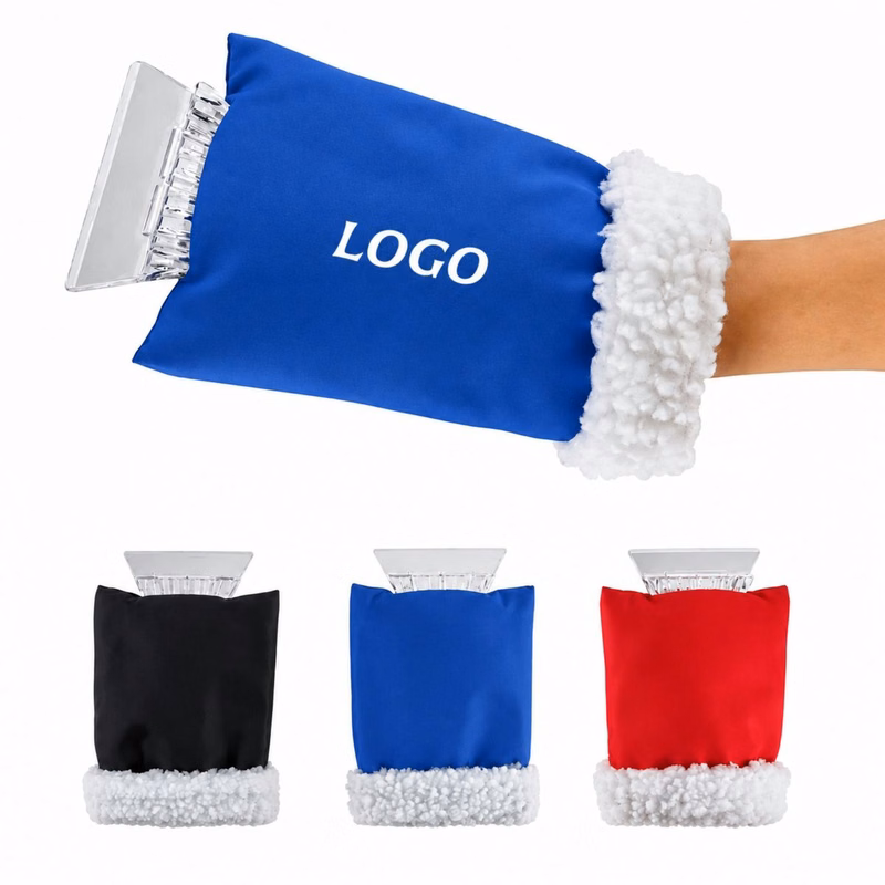 Ice Scraper Mitt With Warm Lining