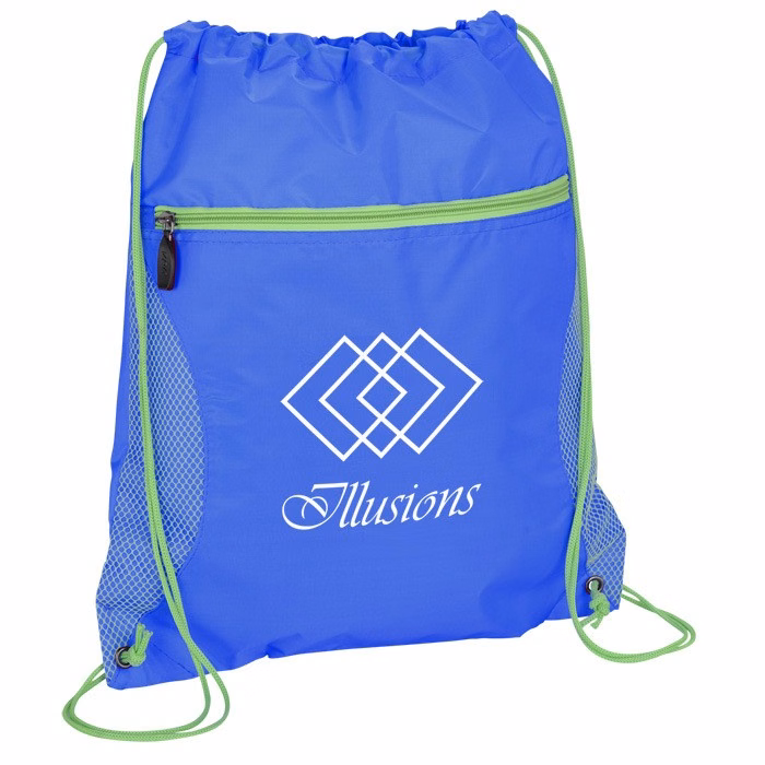 Sport Tote Bag with Front Zipper Pocket